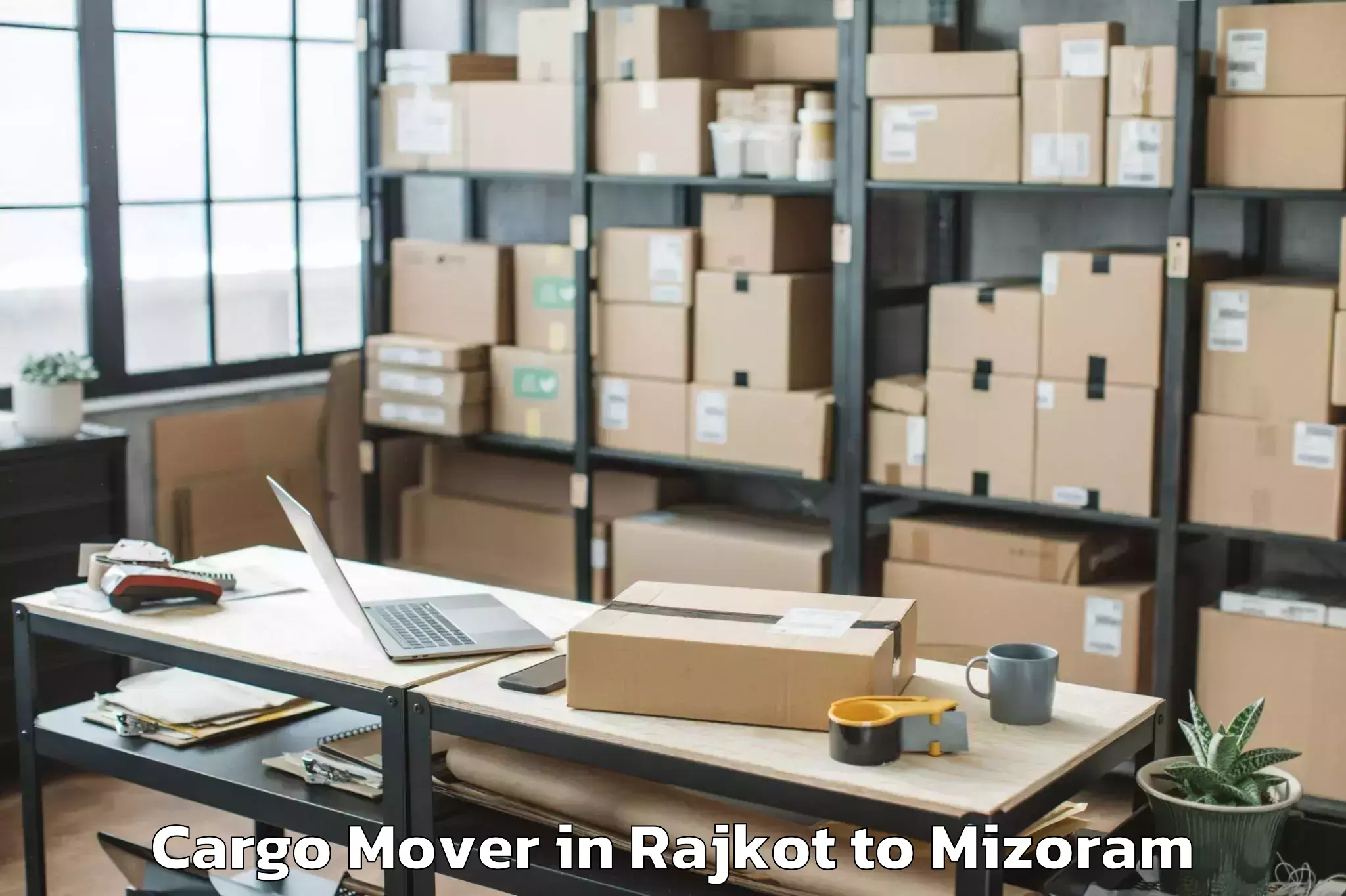 Reliable Rajkot to Khawzawl Cargo Mover